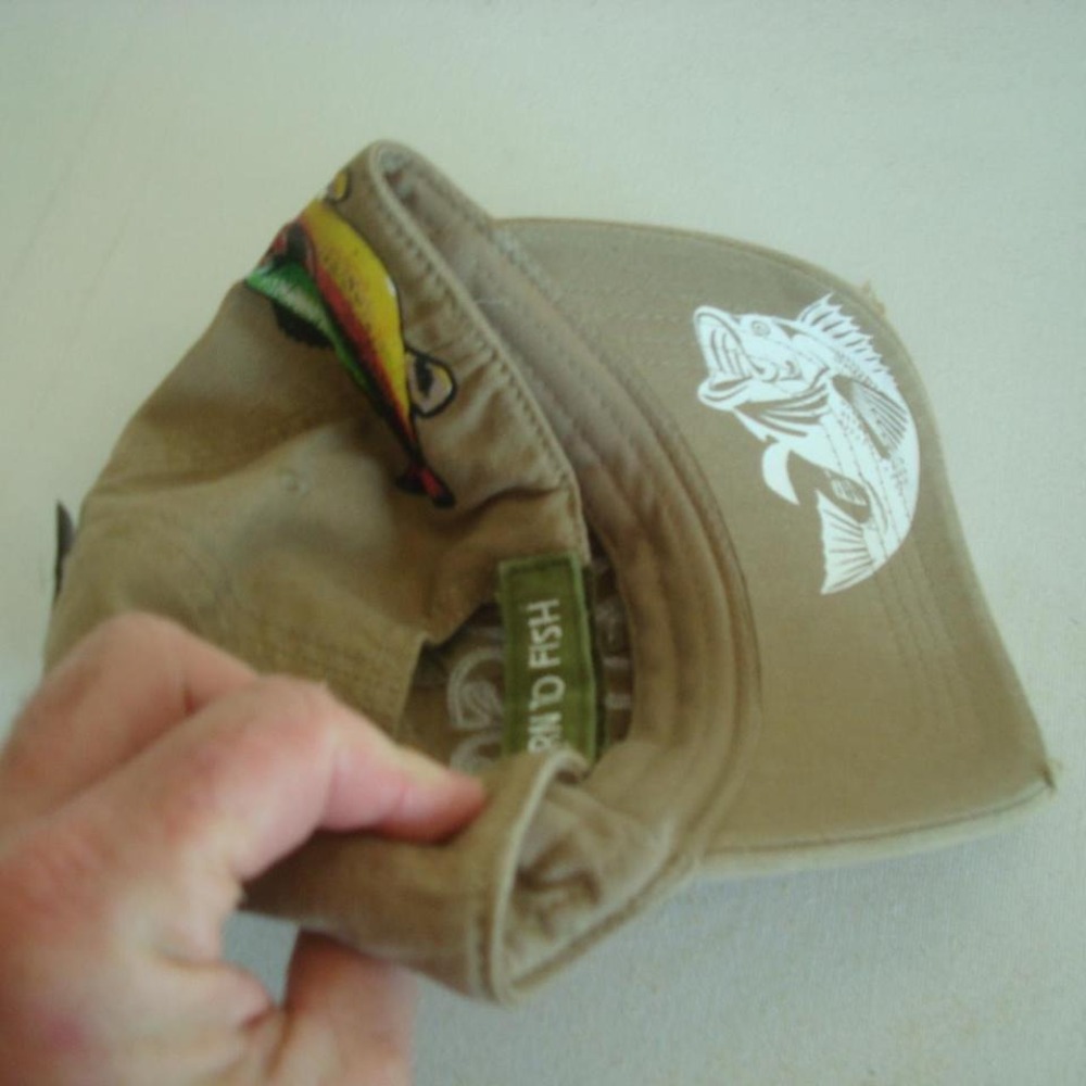 BASS MAN FISHING RARE HAT CAP VINTAGE‎ 00S Y2K K2 - Picture 2 of 2